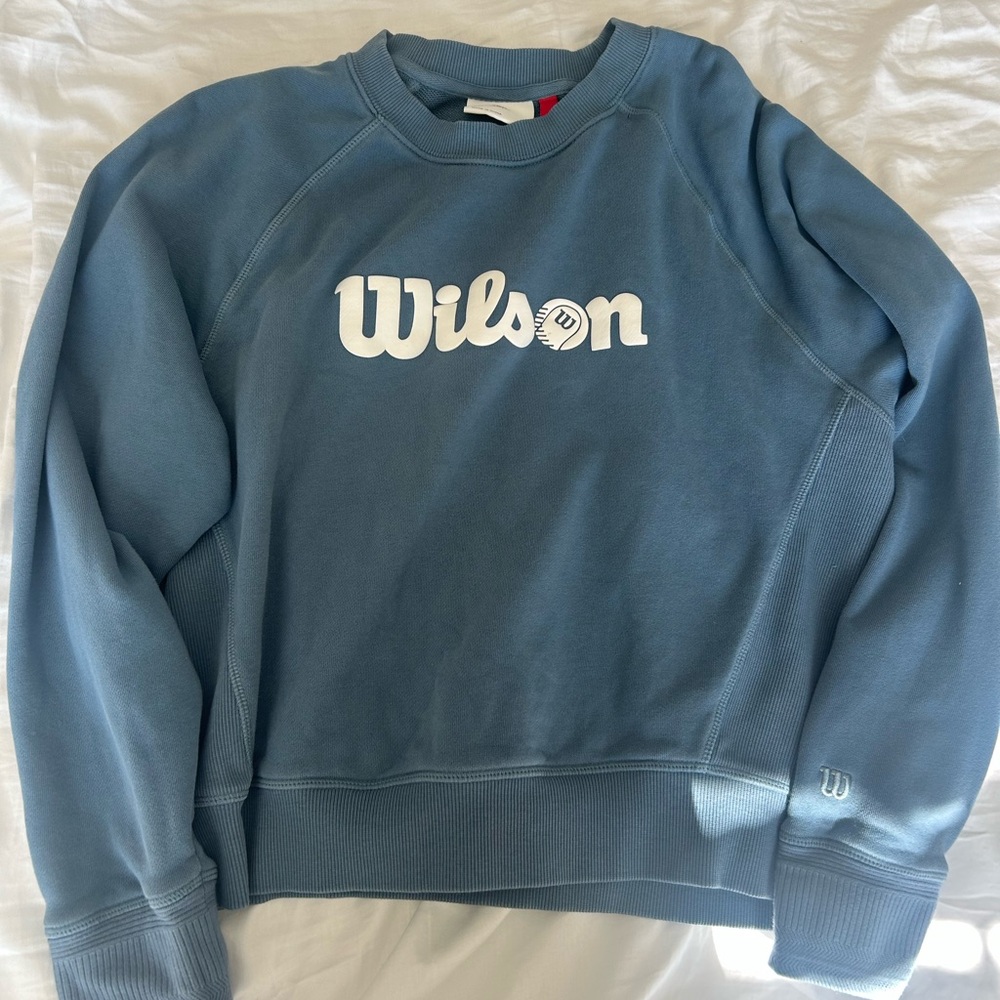 Wilson Blue Logo Crewneck Sweatshirt